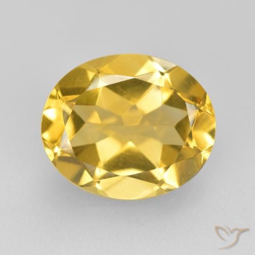 4.07ct Naturale Dorato Citrino, Ovale, VVS-VS