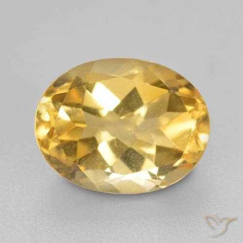 1.91ct Naturale Arancio dorato Citrino, Ovale, VS