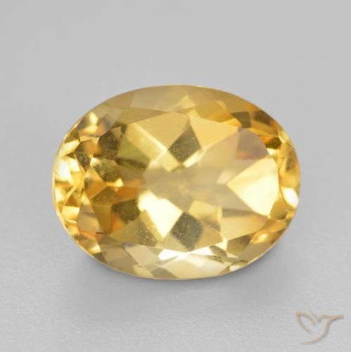 Citrino Arancio dorato naturale da 1.91 ct, Ovale, VS