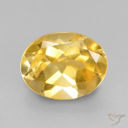 1.84ct Naturale Oro medio Citrino, Ovale, VS