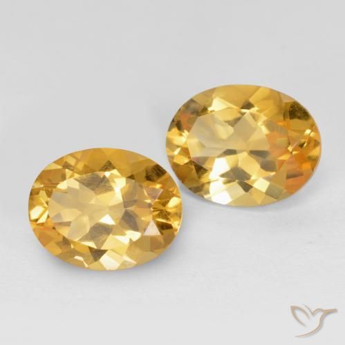 Gemme di Citrino Arancio Dorato Profondo naturale da 3.34 ct, Ovale, VS
