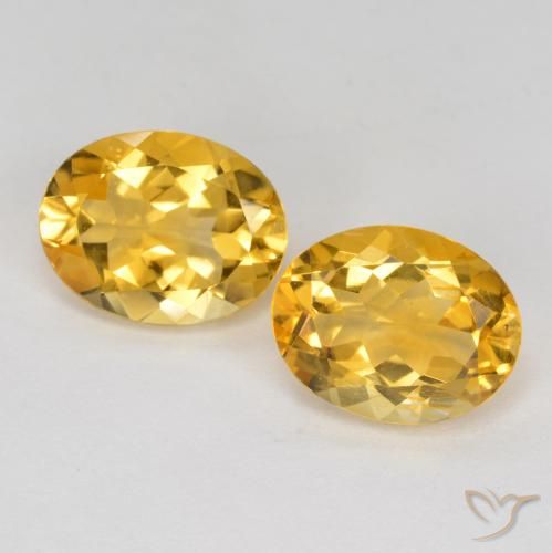 3.20ctw Naturale Arancio Dorato Profondo Citrino, Ovale, VS
