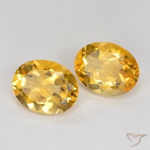 Gemme di Citrino Arancio Dorato Profondo naturale da 3.20 ct, Ovale, VS