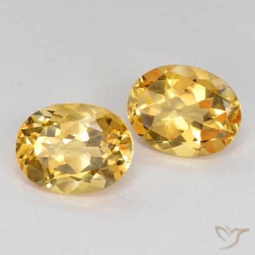 Gemme di Citrino Arancio Dorato Profondo naturale da 3.54 ct, Ovale, VVS-VS