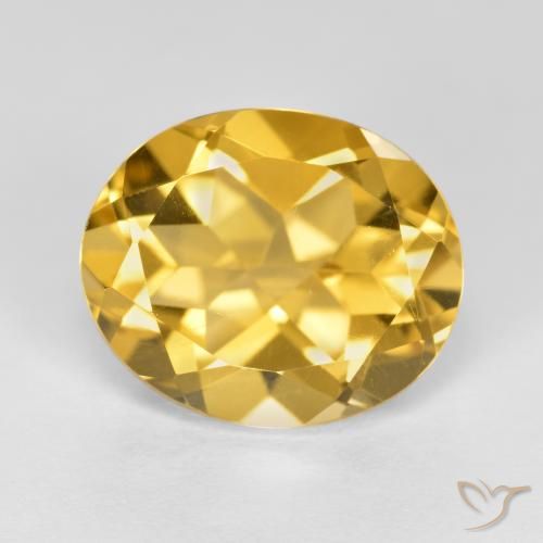 4.68ct Naturale Arancio dorato Citrino, Ovale, VVS-VS