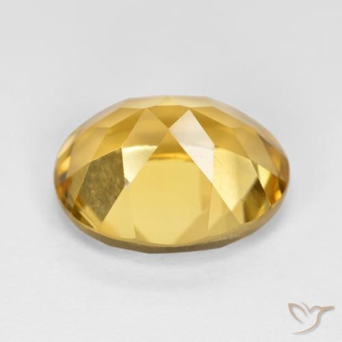 Citrino Arancio dorato naturale da 4.68 ct, Ovale, VVS-VS