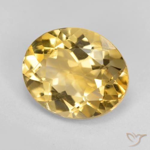 Citrino Arancio dorato naturale da 4.31 ct, Ovale, VVS-VS