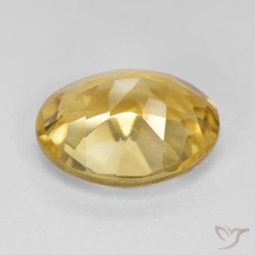 Citrino Arancio dorato naturale da 4.31 ct, Ovale, VVS-VS