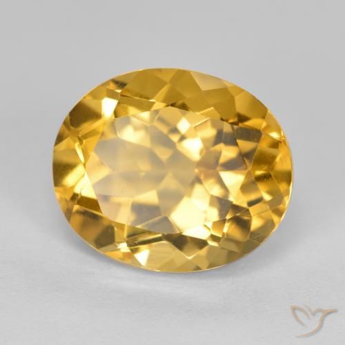 Citrino Dorato naturale da 4.84 ct, Ovale, VVS-VS