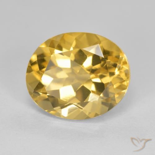 Citrino Dorato medio naturale da 4.80 ct, Ovale, VVS-VS