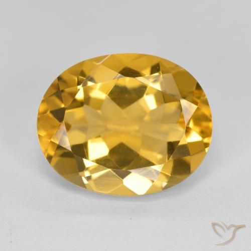 4.22ct Naturale Oro profondo Citrino, Ovale, VVS-VS