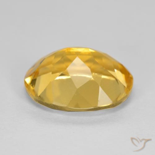 Citrino Oro profondo naturale da 4.22 ct, Ovale, VVS-VS