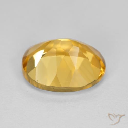 Citrino Arancio dorato naturale da 4.12 ct, Ovale, VVS-VS