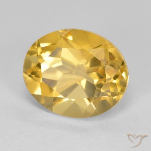 Citrino Dorato medio naturale da 5.06 ct, Ovale, VVS-VS