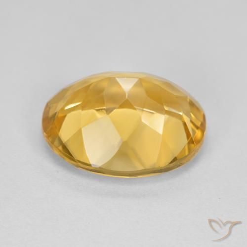 Citrino Arancio dorato naturale da 4.44 ct, Ovale, VVS-VS