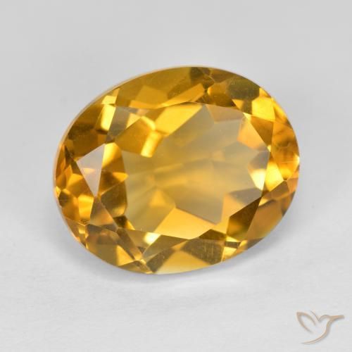 Citrino Arancio-Oro naturale da 4.79 ct, Ovale, VVS-VS