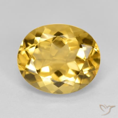 4.72ct Naturale Arancio dorato Citrino, Ovale, VVS-VS