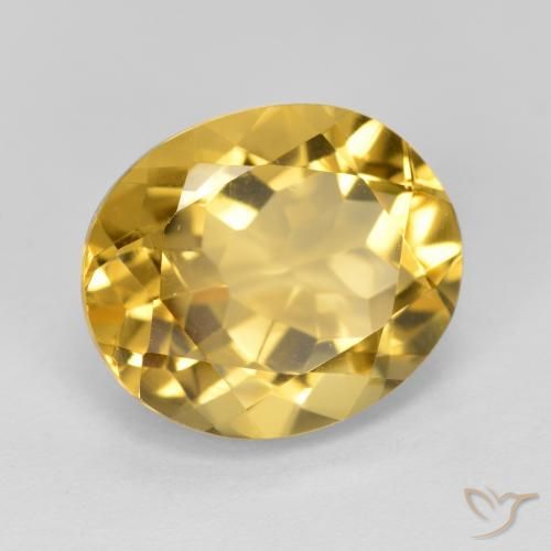 Citrino Arancio dorato naturale da 4.72 ct, Ovale, VVS-VS