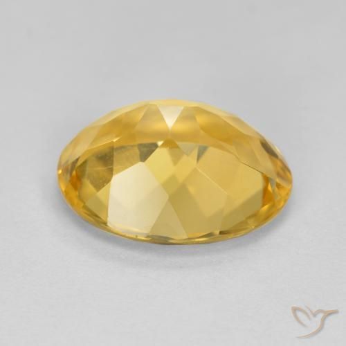 Citrino Dorato medio naturale da 3.80 ct, Ovale, VVS-VS