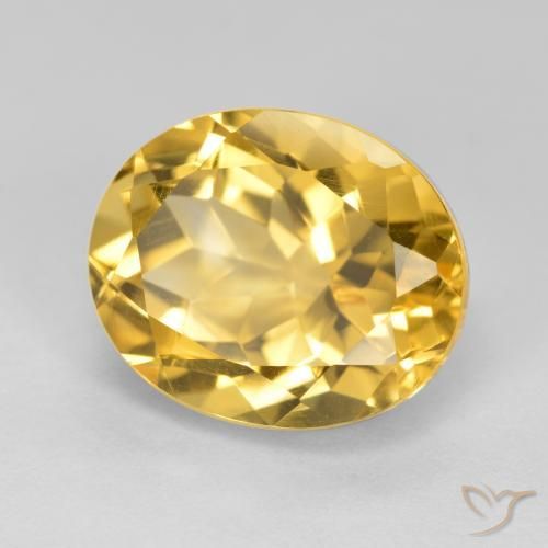 Citrino Dorato medio naturale da 5.25 ct, Ovale, VVS-VS