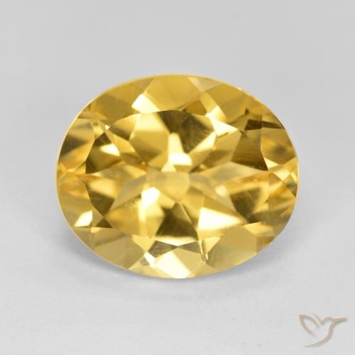 4.26ct Naturale Arancio dorato Citrino, Ovale, VVS-VS