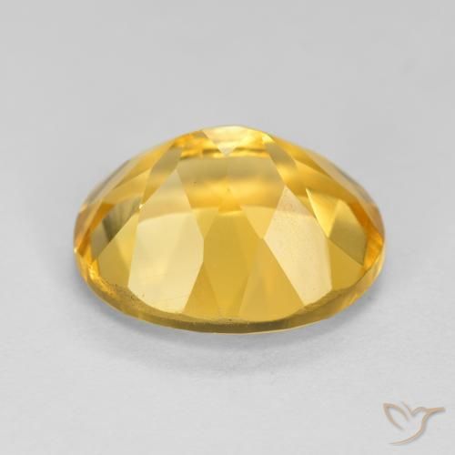 Citrino Dorato medio-scuro naturale da 4.49 ct, Ovale, VVS-VS
