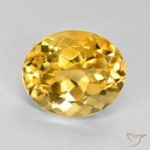 5.23ct Naturale Arancio dorato Citrino, Ovale, VVS-VS