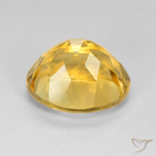Citrino Arancio dorato naturale da 5.23 ct, Ovale, VVS-VS