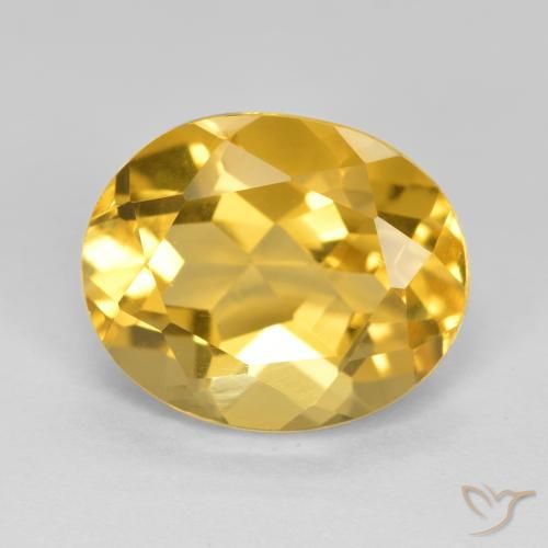 4.75ct Naturale Dorato medio Citrino, Ovale, VVS-VS