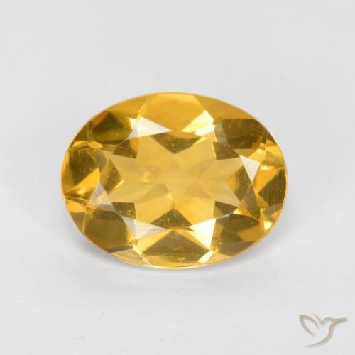 1.46ct Naturale Arancio dorato Citrino, Ovale, VVS-VS