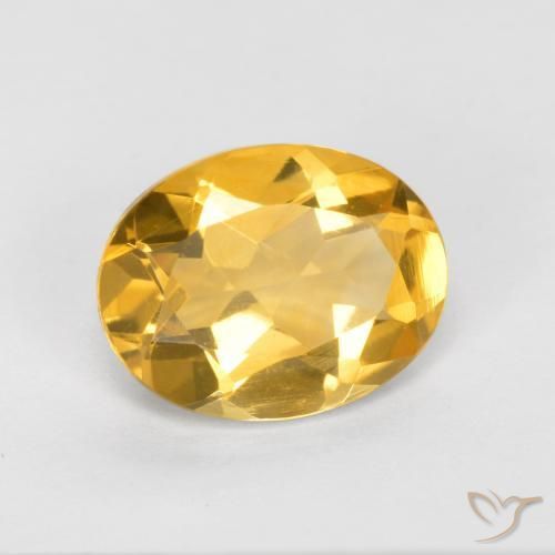 Citrino Arancio dorato naturale da 1.46 ct, Ovale, VVS-VS