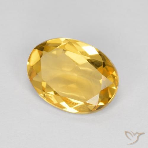 Citrino Arancio dorato naturale da 1.57 ct, Ovale, VS