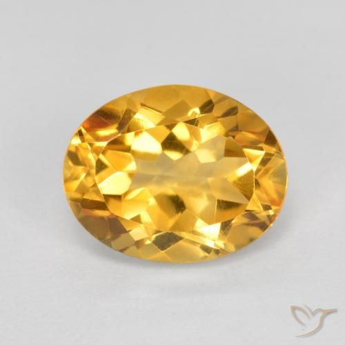 1.92ct Naturale Dorato scuro Citrino, Ovale, VVS-VS