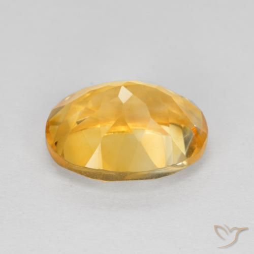 Citrino Dorato scuro naturale da 1.92 ct, Ovale, VVS-VS