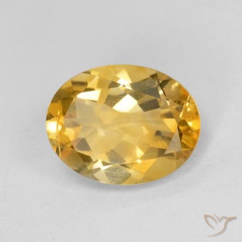 Citrino Dorato medio naturale da 1.62 ct, Ovale, VS-SI
