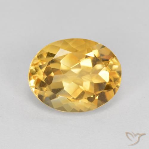 1.72ct Naturale Oro medio Citrino, Ovale, VVS-VS
