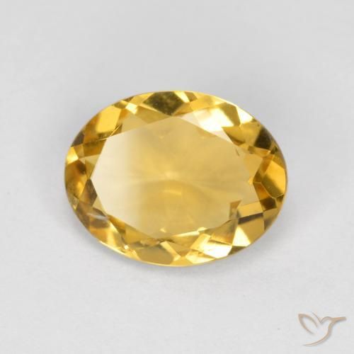 Citrino Arancio Dorato Profondo naturale da 1.40 ct, Ovale, VS