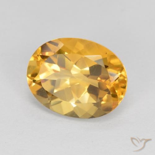Citrino Arancio Dorato Profondo naturale da 1.83 ct, Ovale, VVS-VS