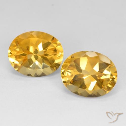 10.21ctw Naturale Arancio Dorato Profondo Citrino, Ovale, VVS-VS