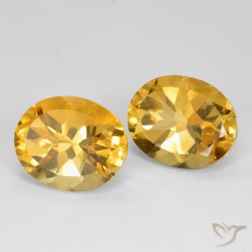 Gemme di Citrino Arancio Dorato Profondo naturale da 10.21 ct, Ovale, VVS-VS