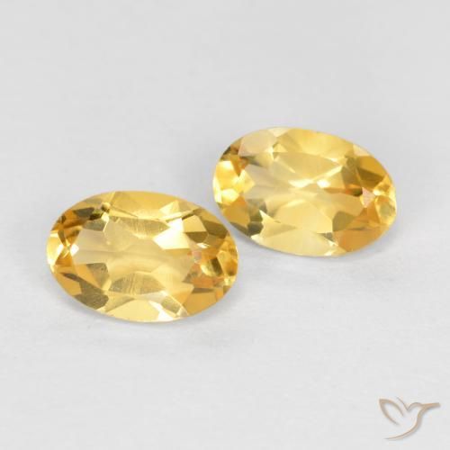 Gemme di Citrino Oro medio naturale da 0.81 ct, Ovale, VVS-VS