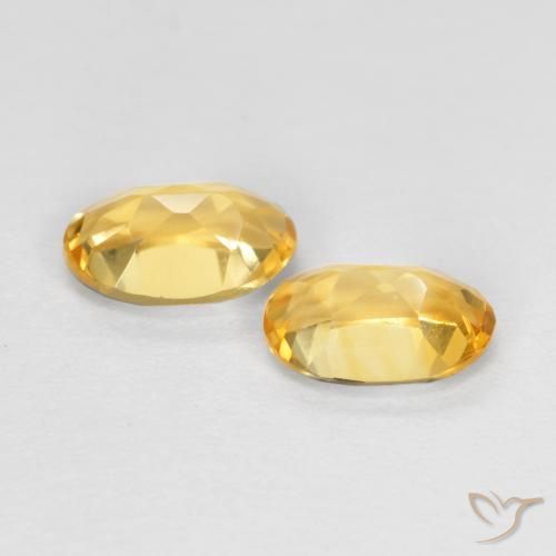 Gemme di Citrino Oro medio naturale da 0.81 ct, Ovale, VVS-VS