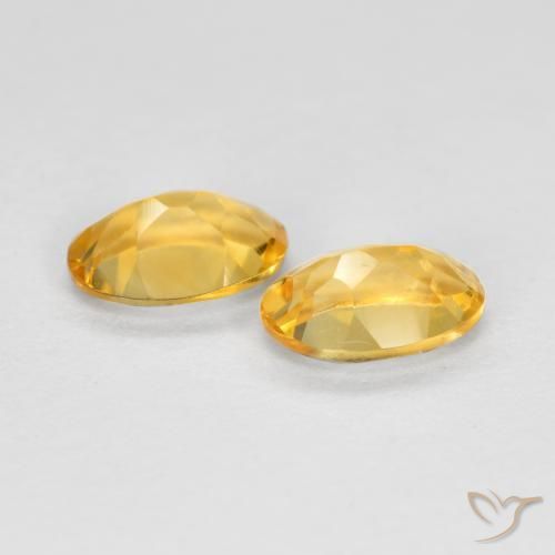 Gemme di Citrino Oro medio naturale da 0.74 ct, Ovale, VVS-VS