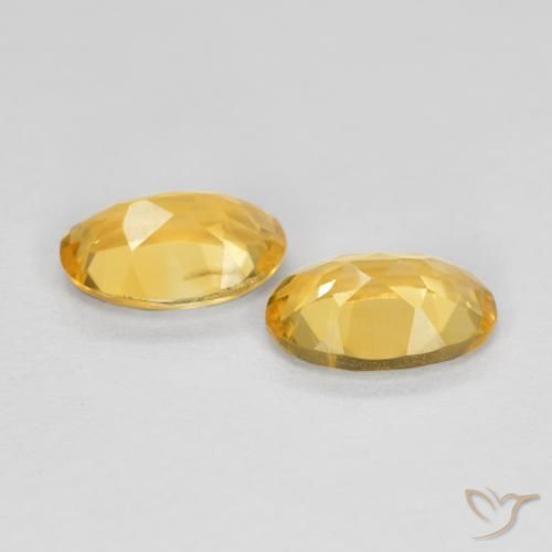 Gemme di Citrino Dorato medio naturale da 0.74 ct, Ovale, VVS-VS