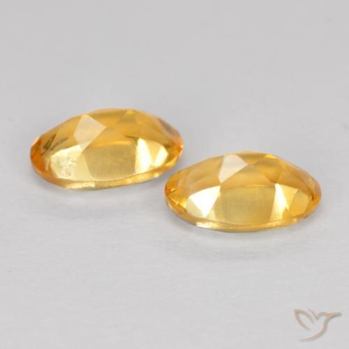 Gemme di Citrino Dorato scuro naturale da 0.80 ct, Ovale, VVS-VS