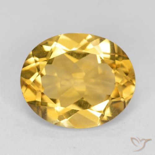 4.25ct Naturale Dorato medio Citrino, Ovale, VVS-VS