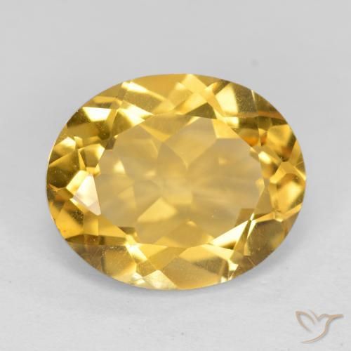 Citrino Dorato medio naturale da 4.25 ct, Ovale, VVS-VS