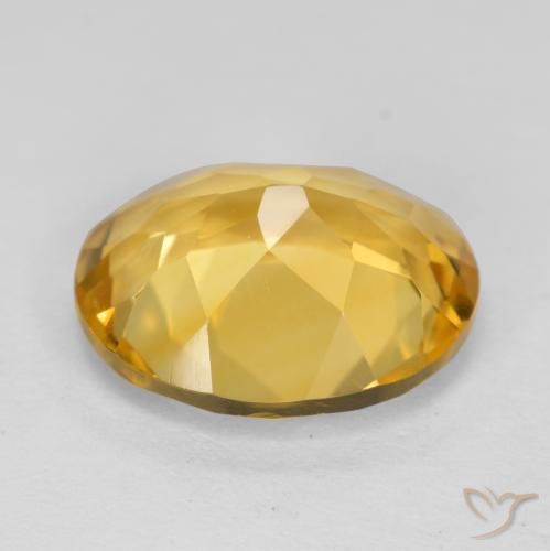 Citrino Dorato medio naturale da 4.25 ct, Ovale, VVS-VS