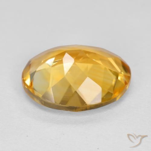 Citrino Arancio dorato naturale da 3.93 ct, Ovale, VVS