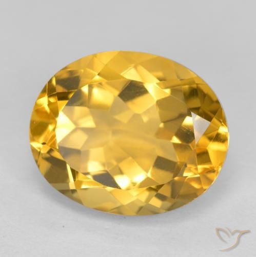 Citrino Arancio dorato naturale da 5.04 ct, Ovale, VVS